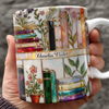 Custom Name Floral Book Mug Personalized Gift For Book Lovers TH10 898765