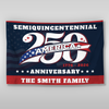 Custom Family Name America 250 Years Semiquincentennial Patriotic 1776 2026 House Flag CH07 910820
