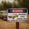 Custom Photo Reserved Parking Only All Others Will Be Crushed Car Metal Sign TH10 894237