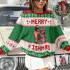 Custom Merry Fishmas Photo Ugly Sweater Gift For Fishing Lovers CH07 896800