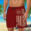 Personalized 250th Anniversary 1776-2026 American Flag Beach Shorts LM32 669235