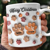 Custom Name Merry Christmas 3D Inflated Effect Mug For Dog Lover TH10 896619