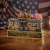 Personalized Firefighter 250 Years Of Freedom 1776–2026 Acrylic Block Plaque - Firefighter Gift, Patriotic Memorial Decor HO82 901886