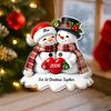 Personalized Snowman Couple 3D Effect Acrylic Christmas Ornament LM32 669863