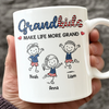 Personalized Grandkids Make Life More Grand White Mug HA75 920388