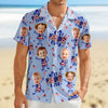 Custom Face Best Dad Ever USA Flag Hawaiian Shirt Gift For Father's Day CH07 911470