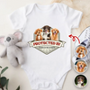 Custom Photo Protected By Dog Baby Onesie For Dog Lovers LM32 895033