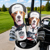Custom Pet Photo With America Flag Golf Head Cover, Golf Club Cover - Gift For Dog Cat Dad Mom, Golf Lovers HO82 902312