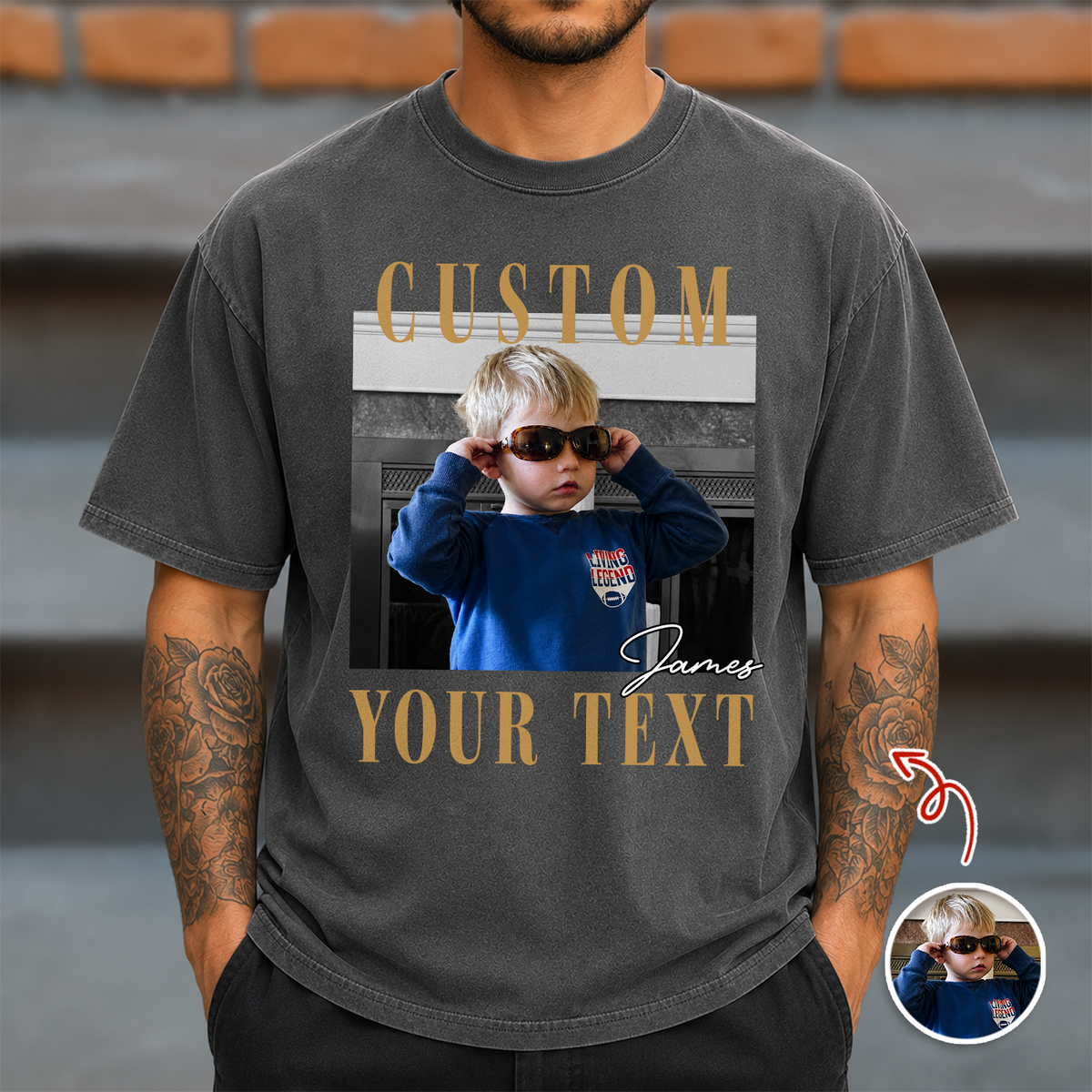 Custom Photo And Your Text Comfort Shirt For Family TH10 170601