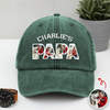 Upload Photo Dog, Cat & Dad - Dog, Cat's Dad Washed Denim Baseball Cap HA75 892948