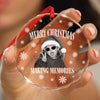 Custom Photo Merry Christmas Making Memories Glass Ornament - Gift For Christmas, Family Gift HO82 903308