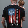 Happy 250th Birthday America Flag Back Side Dark Shirt LM32 895285