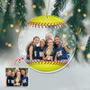 Custom Photo Baseball Team Softball Team Christmas Acrylic Ornament Gift HA75 897140