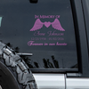 In Memory of Personalized Memorial Car Window Decal Sticker Gift For Family HA75 920000