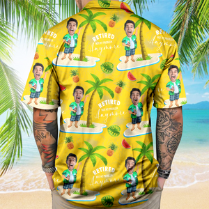 Custom Face All Over Print Hawaiian Shirt Personalized Retirement Gift for Dad LM32 893483