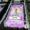 Custom Photo In Loving Memory Memorial Grave Blanket – Personalized Sympathy Gift CH07 910672