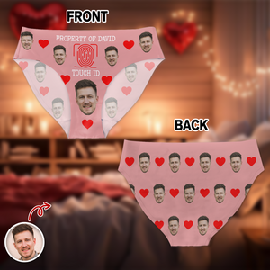 Property Of Husband Boyfriend Photo Personalized Funny Face Underwear for Women CH07 910136