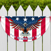 Custom Family Name American Flag Patriotic Eagle American Non-Pleated Fan Flag HA75 898788