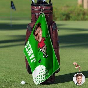 Custom Face And Name Personalized Golf Towel Funny Gift for Golf Lovers HA75 898684