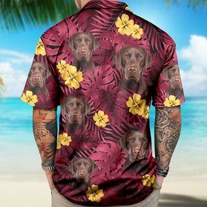 Custom Dog Photo Flower Tropical Hawaiian Shirt TH10 892903