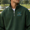 Custom Dad Mom Golf Embroidered Quarter Zip Sweater Father’s Day Gift HO82 902296