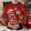 Custom Photo Meowy Catmas To The World Cat Ugly Sweater CH07 899462