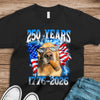 Custom Dog Cat Photo American Eagle Flag 250th America Anniversary Dark Shirt LM32 899083