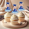 Custom Funny Face Class Of 2026 Graduation Decoration Cupcake Toppers HA75 920070