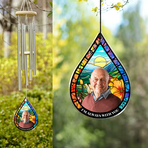 Custom Photo I'm Always With You Memorial Acrylic Wind Chimes HA75 898098