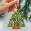 Personalized 2026 Family Names Christmas Wooden Ornament, Holiday Tree Decor LM32 670505