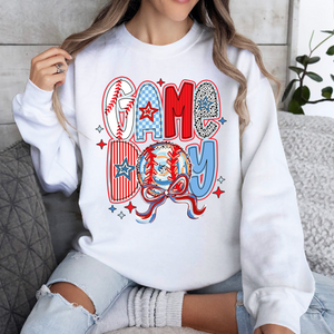 Game Day Baseball Coquette Brushstroke Family Bright Shirt HO82 893648