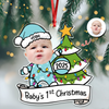 Custom Photo Baby's First Christmas Personalized Acrylic Ornament New Born Gift HA75 892860