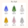 Mini Christmas Tree Stained Glass, Glass Tree Figurines, Unique Holiday Decor LM32 670263