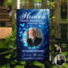 Custom Photo Heaven Shines Brighter With You There Personalized Memorial Garden Flag HA75 898898
