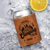 Personalized Fires - Friends - Fun - Camping Crews Leather Can Cooler Holder HA75 897038