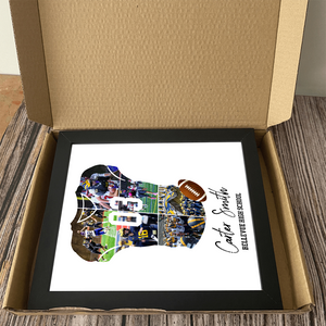 Senior 2026 Football Photo Collage Personalized Picture Frame HO82 900718