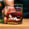 Custom Photo Anniversary Wedding Personalized Whiskey Glass Gifts For Husband And Wife, Him And Her LM32 897633