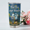 From Our First Kiss Till Our Last Breath - Personalized Old Couple Fat Tumbler CH07 896510