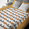 Custom Puppy Photo The Dog Father With Pawprints Design - Personalized Blanket LM32 897281