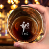 Personalized Funny Couple Engraved Whiskey Glass Romantic Gift for Husband, Boyfriend, Anniversary Gift CH07 180376