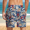 Custom Human Photo Hawaii In The Air Family Man's Beach Short HO82 894274