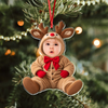 Custom Baby Face Christmas Outfit Acrylic Ornament, Personalized Baby Holiday Keepsake HA75 921828