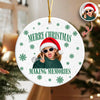 Custom Photo Merry Christmas Making Memories Ceramic Ornament - Gift For Christmas, Family Gift HO82 903310