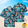 Custom Funny Face Birthday Aloha Hawaiian Shirt - Personalized Shirt Gift for Beach Party Outfit HA75 921118