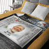 Custom Dad Mom Photo A Hug From Heaven Memorial Blanket CH07 896458