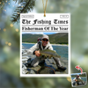 Custom Photo The Fishing Times - Best Catch Of The Year Acrylic Ornament HA75 897142