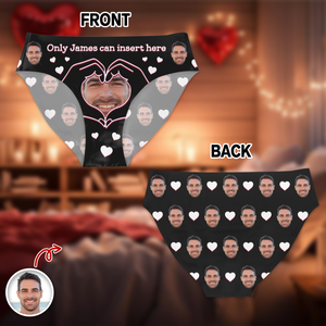 Custom Photo Only Him Underwear Women Briefs Funny Valentine Gift HA75 920040