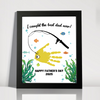 I Caught The Best Dad Ever Personalized Picture Frame Father's Day Gift HA75 892346