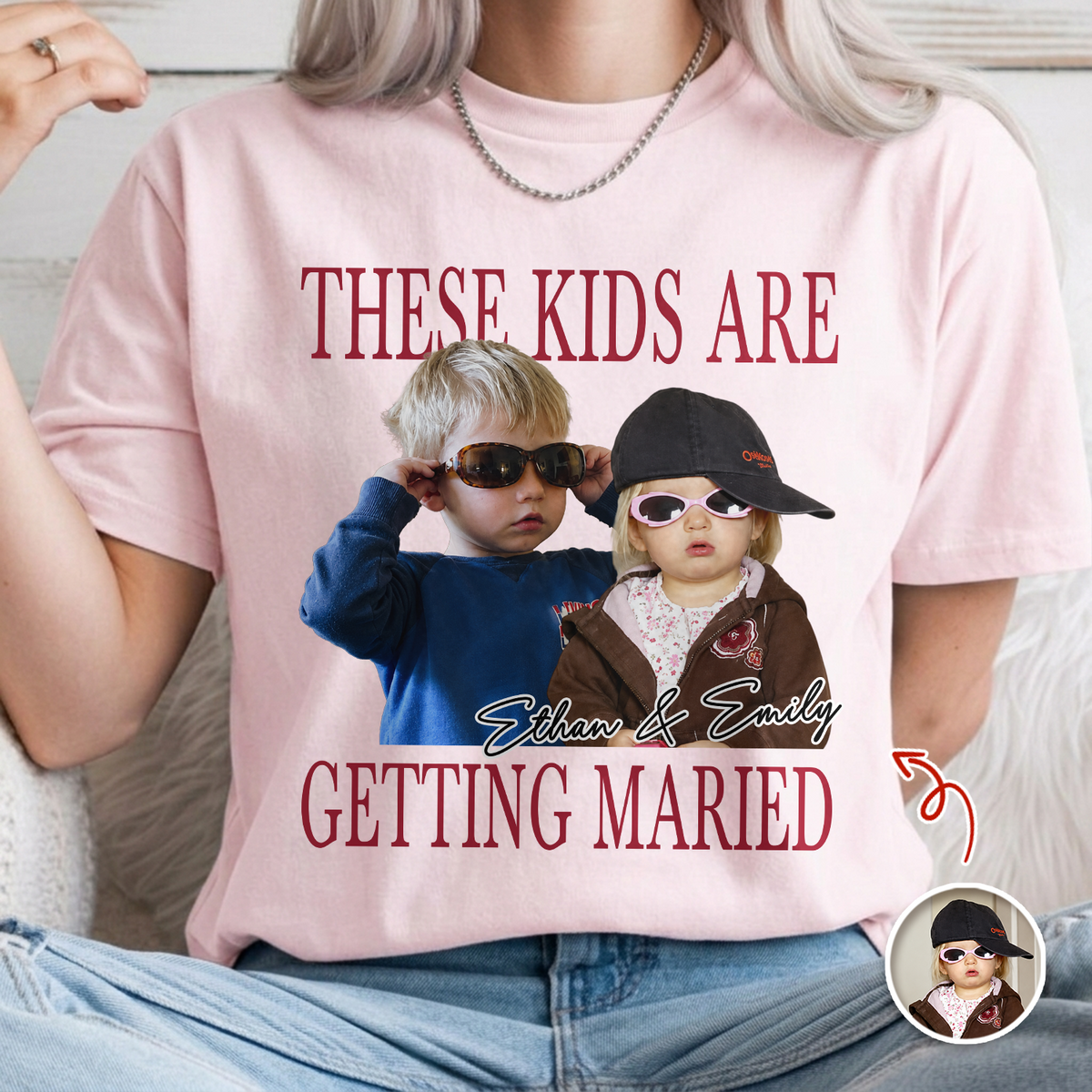 Custom Vintage Photo Bride & Groom - These Kids Are Getting Married Comfort Shirt CH07 180224