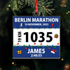Personalized Race Bib Christmas Acrylic Ornament Gift for Marathon Lovers HO82 900644